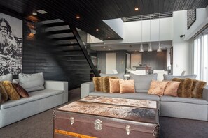 3 Bedroom Penthouse Suite S502 | Living area - The Setsumon (Kutchan)