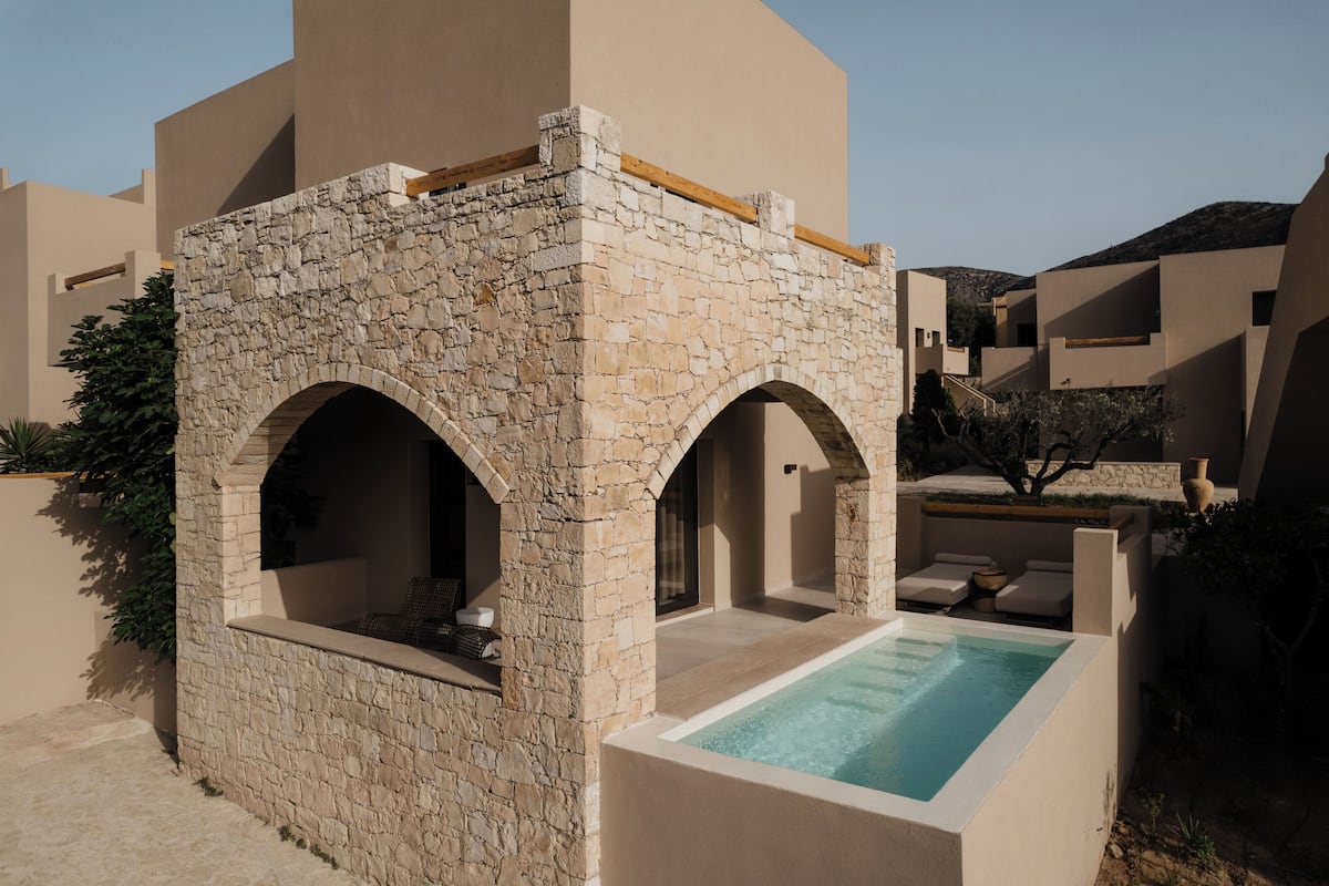 Tholos Private Pool | 1 slaapkamer, een kluis op de kamer, een laptopwerkplek