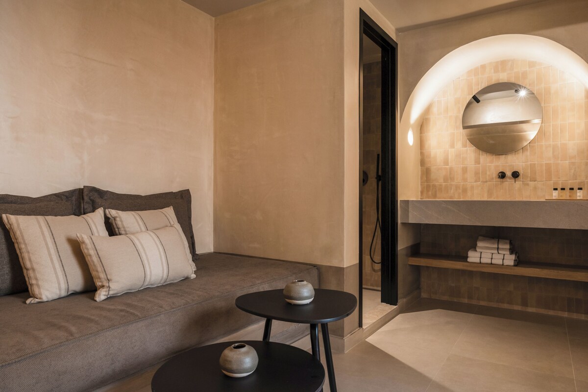 Junior Suite | Living area | 32-inch flat-screen TV with satellite channels