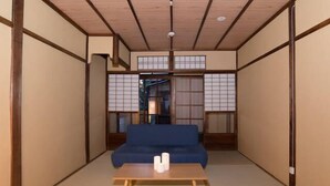 Japanese Style Villa Near Railway (Check-in instruction will be Emailed), Garden View | Living area - Le Machiya Mibu (Kyoto)