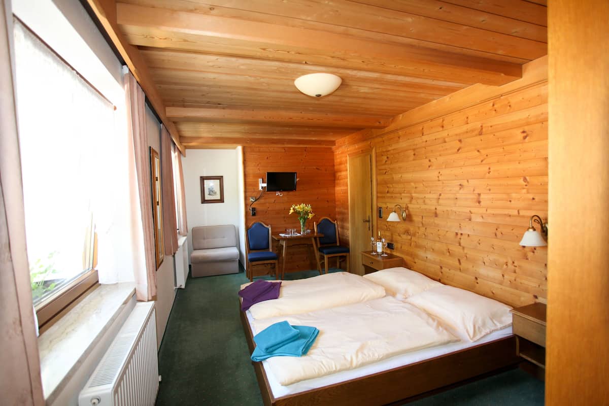 Family Double Room, 1 King Bed with Sofa bed | Desk, cribs (surcharge), WiFi (free), bed sheets