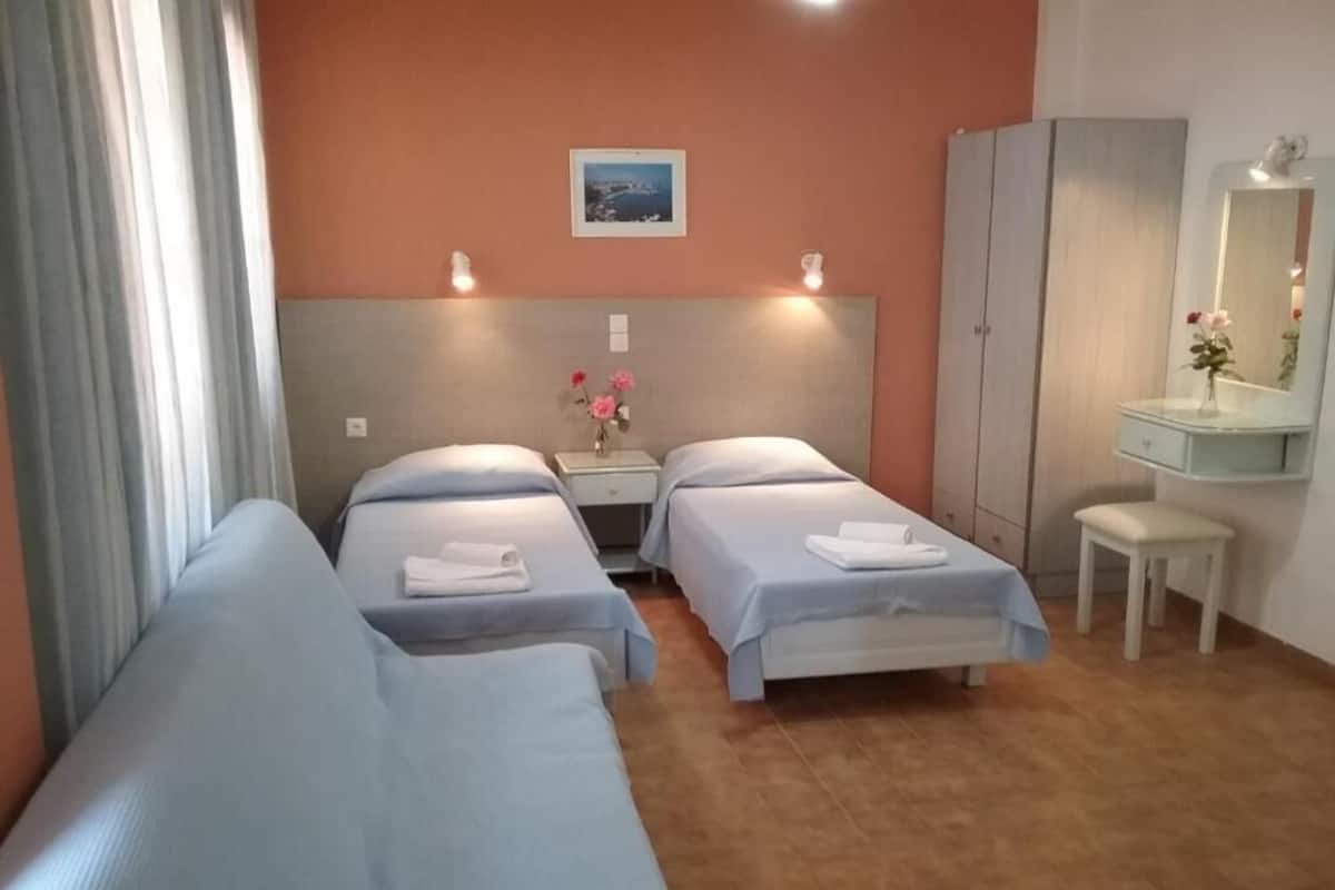 Studio Triple Side sea view | Äänieristys, silitysrauta/-lauta, ilmainen Wi-Fi, vuodevaatteet