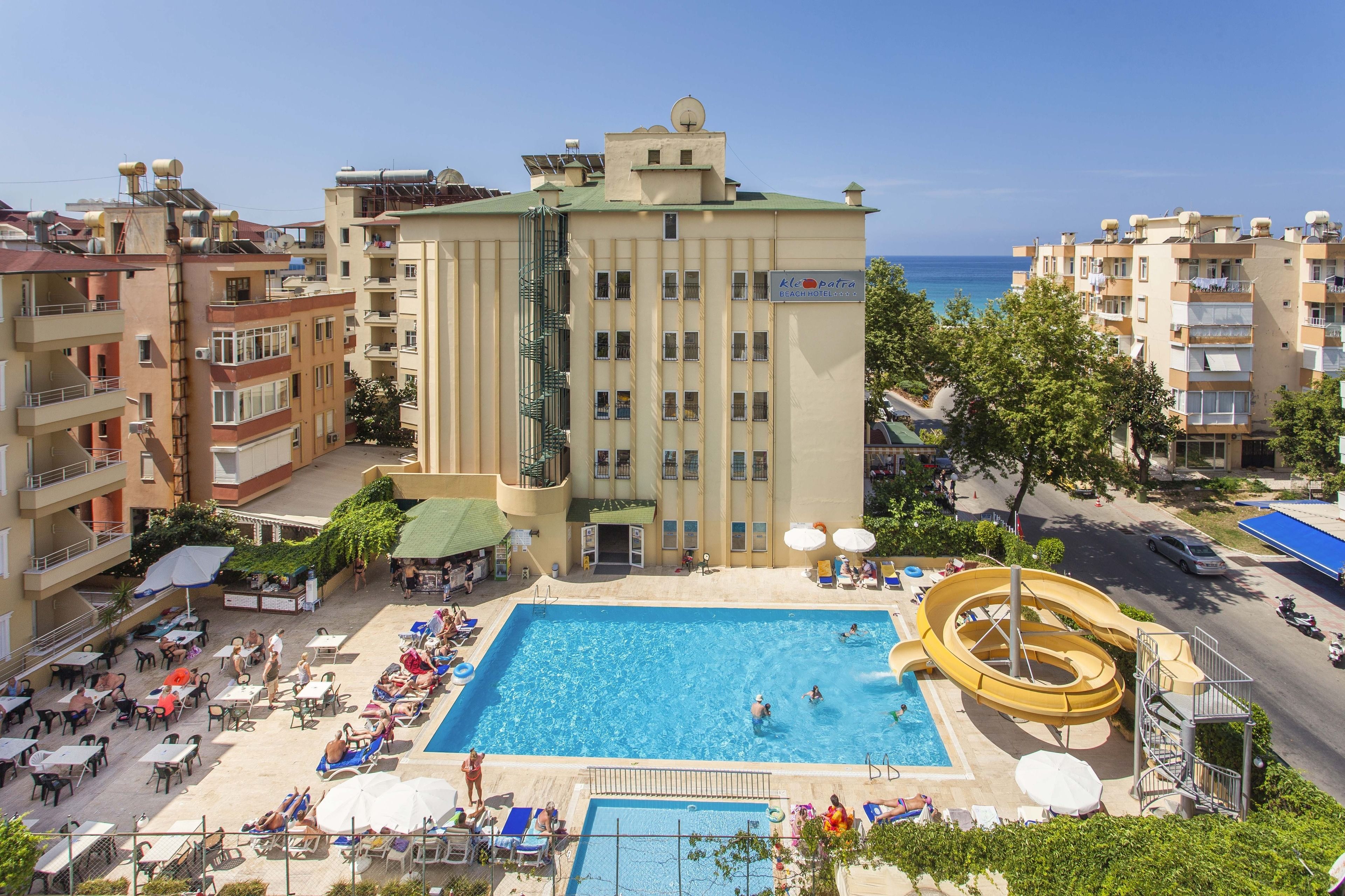 2 outdoor pools, pool umbrellas, pool loungers