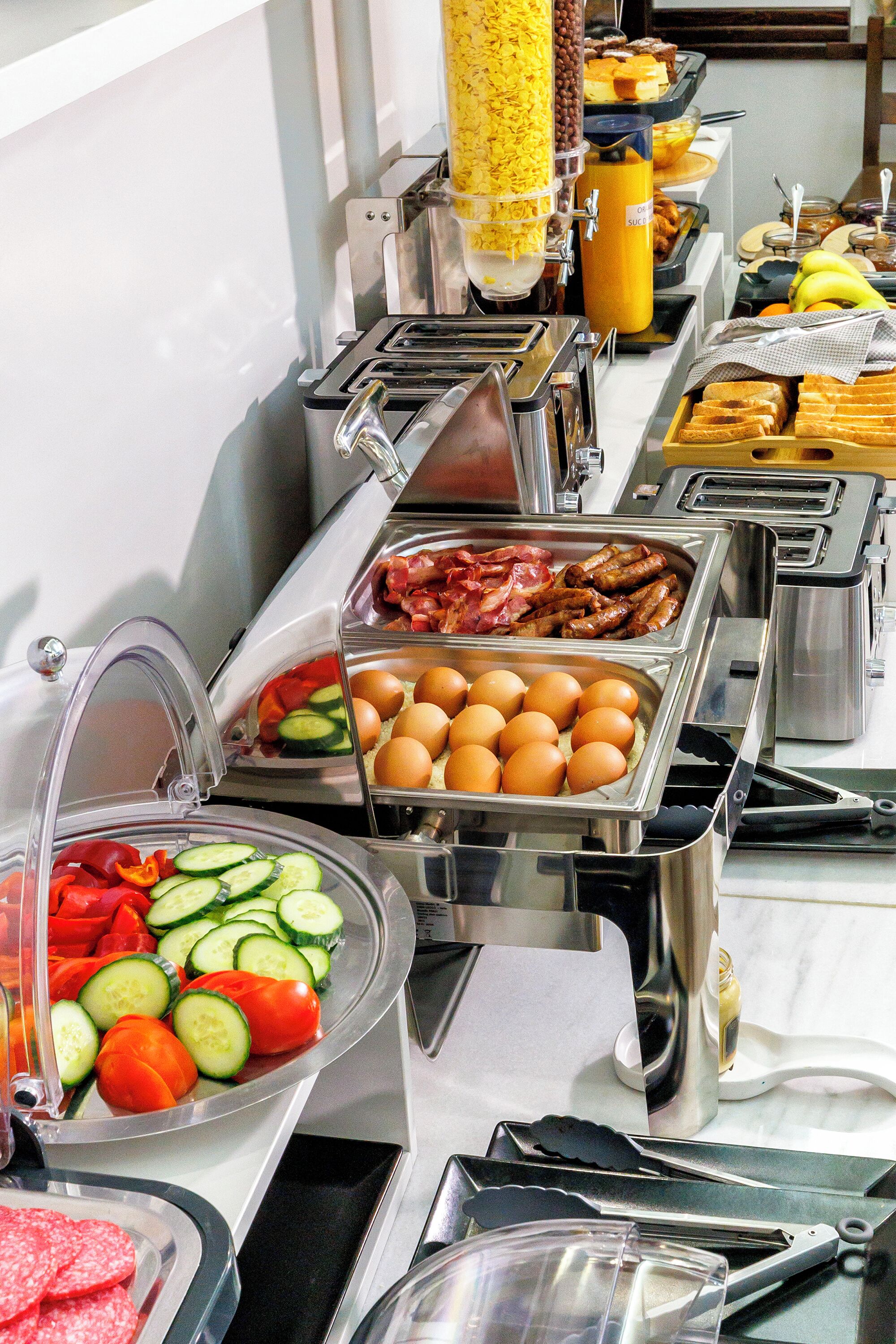 daily buffet breakfast (eur 8 per person)