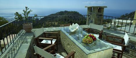 Vila, 2 quartos, vista para o mar (Duplex, Pleiades) | Vista do quarto