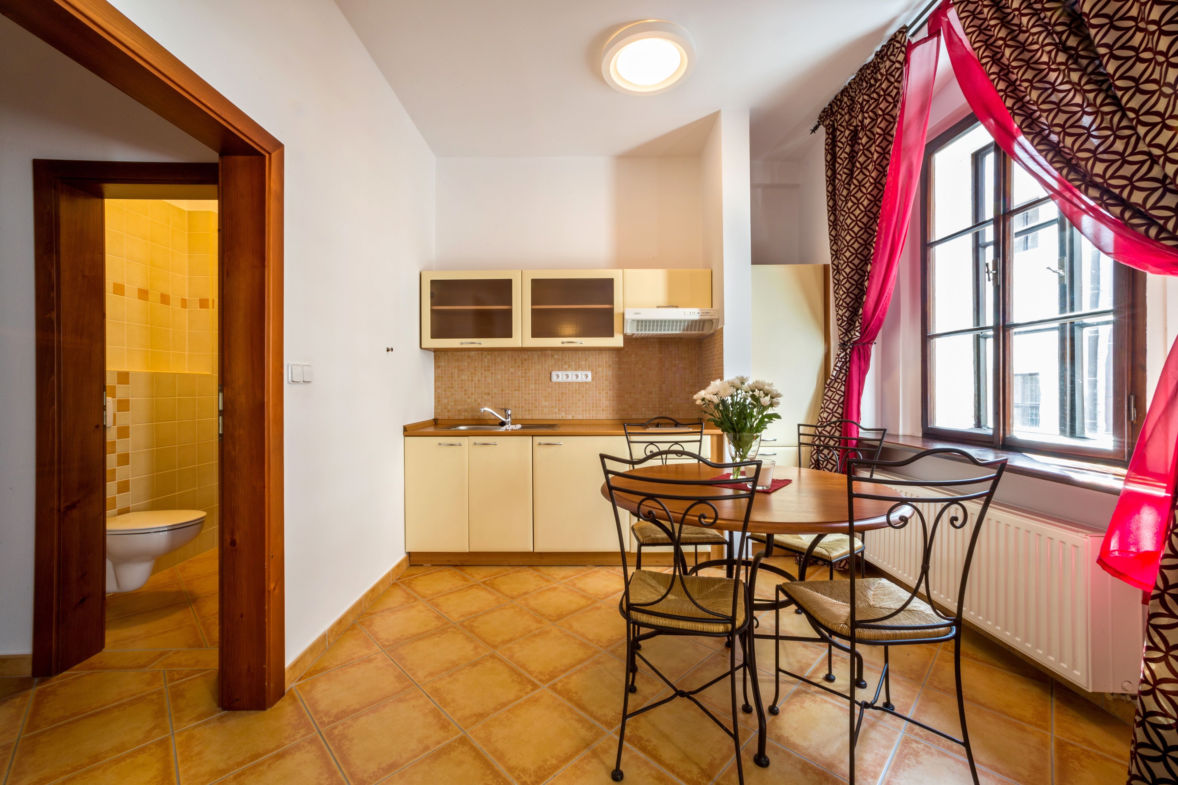 Appartamento Premium, 1 camera da letto, cucina, vista città | Angolo cottura privato | Frigorifero, microonde, piano cottura, pentole/stoviglie/utensili