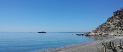 On the beach, beach bar