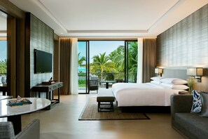 Minibar, in-room safe, desk, blackout curtains - Phuket Marriott Resort and Spa, Nai Yang Beach (Sa Khu)