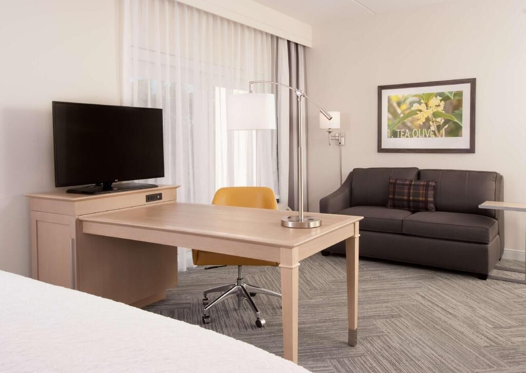 In-room safe, desk, laptop workspace, blackout drapes