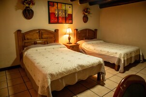 Standard Double Room, 2 Double Beds | Desk, iron/ironing board, WiFi, bed sheets