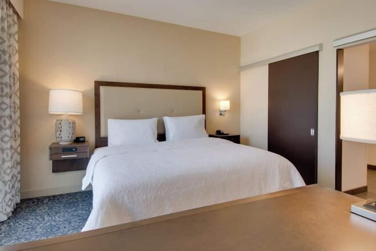 In-room safe, desk, laptop workspace, iron/ironing board