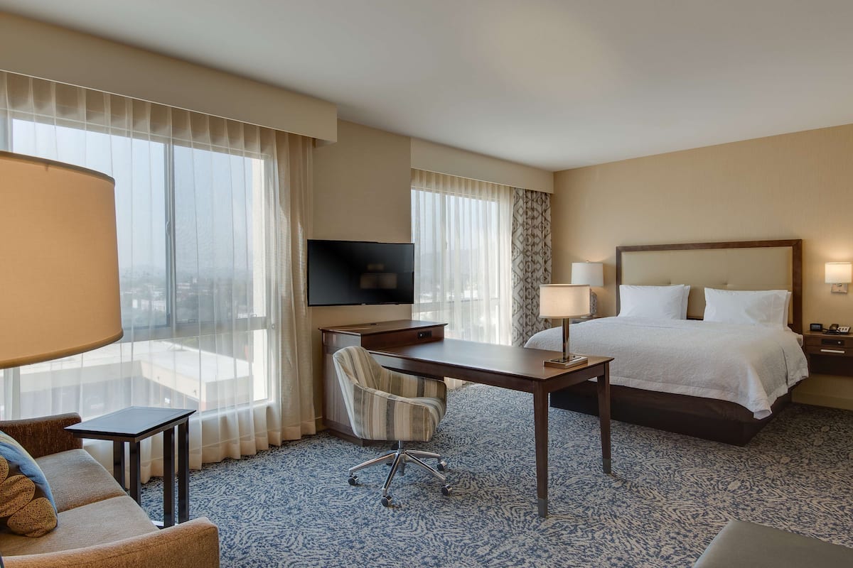 In-room safe, desk, laptop workspace, iron/ironing board