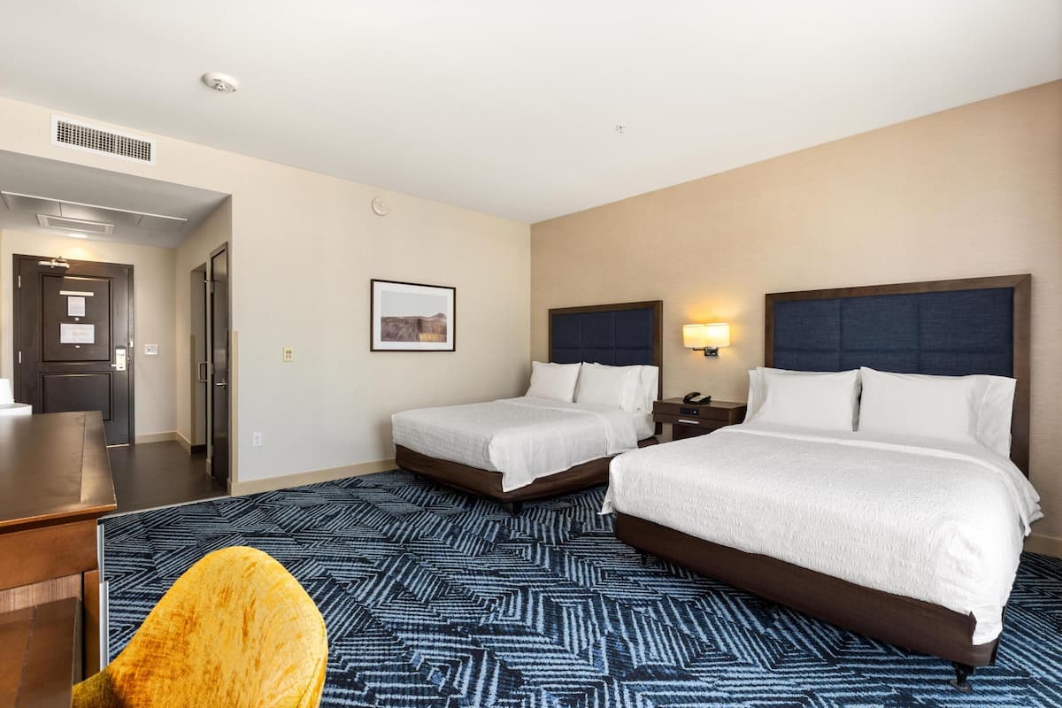 Room, 2 Queen Beds, Accessible, Bathtub | In-room safe, desk, laptop workspace, iron/ironing board