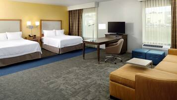 In-room safe, desk, iron/ironing board, free cribs/infant beds