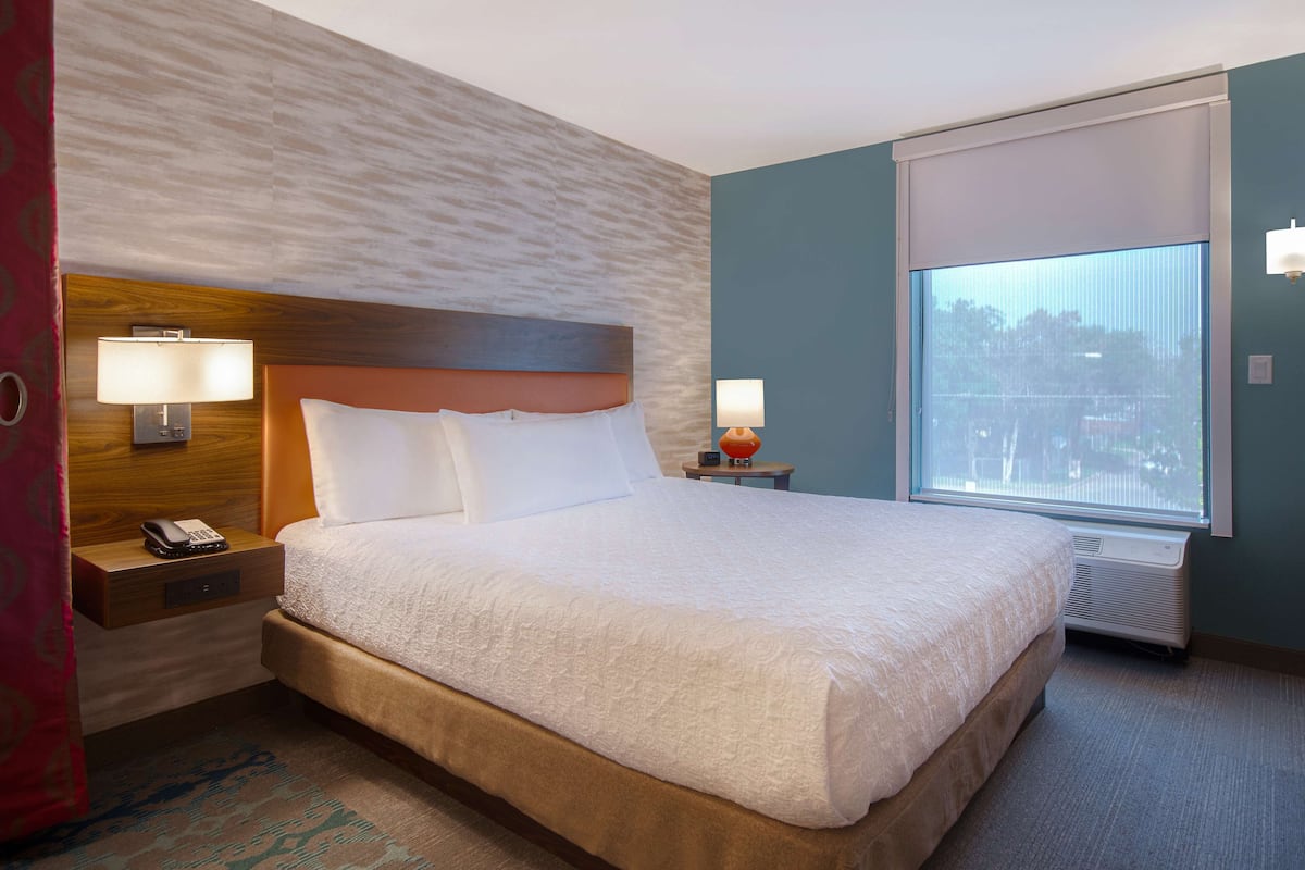 Blackout curtains, iron/ironing board, free WiFi, bed sheets