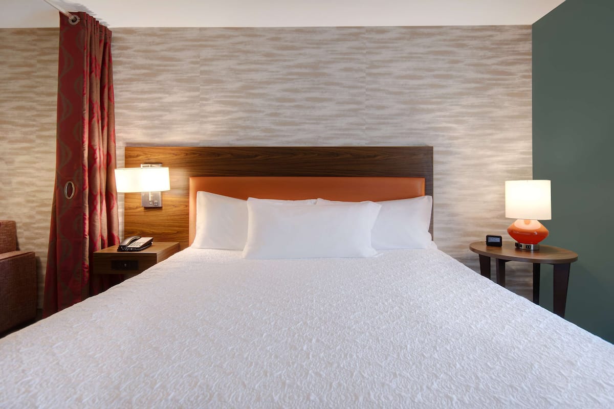 Blackout curtains, iron/ironing board, free WiFi, bed sheets