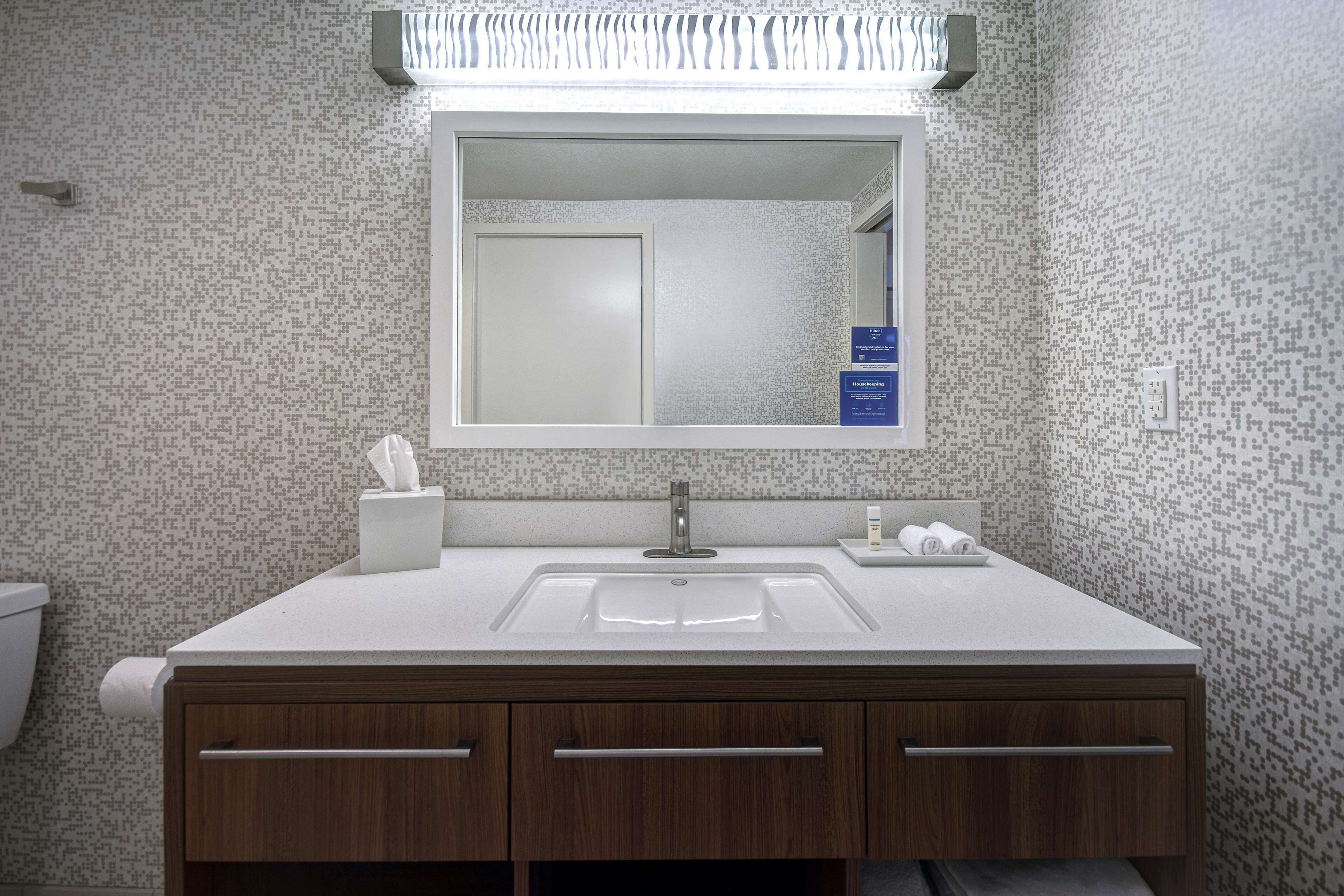 free toiletries, hair dryer, towels