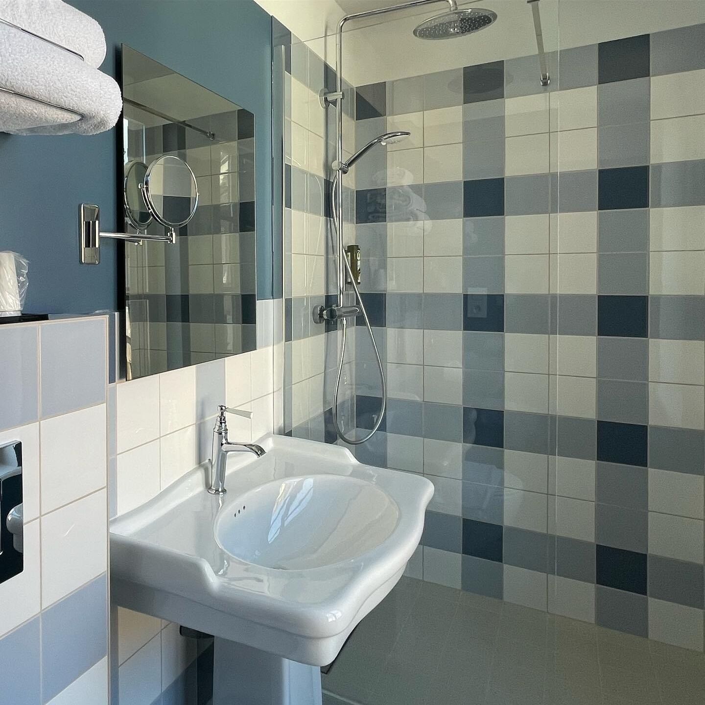 free toiletries, hair dryer, towels