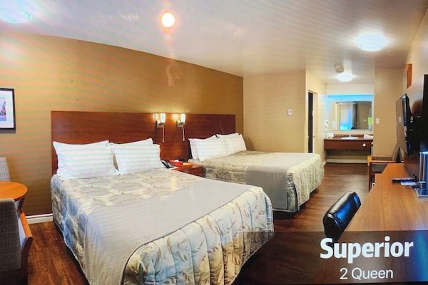 Superior Room, 2 Queen Beds | Desk, soundproofing, iron/ironing board, WiFi (free)