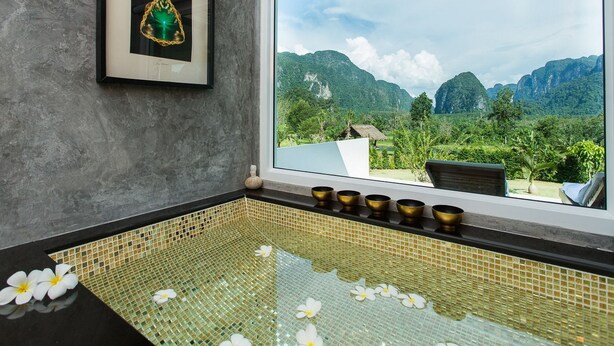 Deep soaking bathtub - Krabi Villa Sawan Mountain 1 (Krabi)