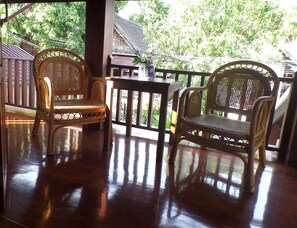 Uitzicht vanuit accommodatie