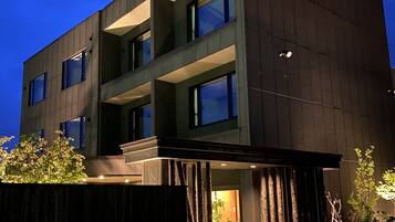 Front of property - evening/night