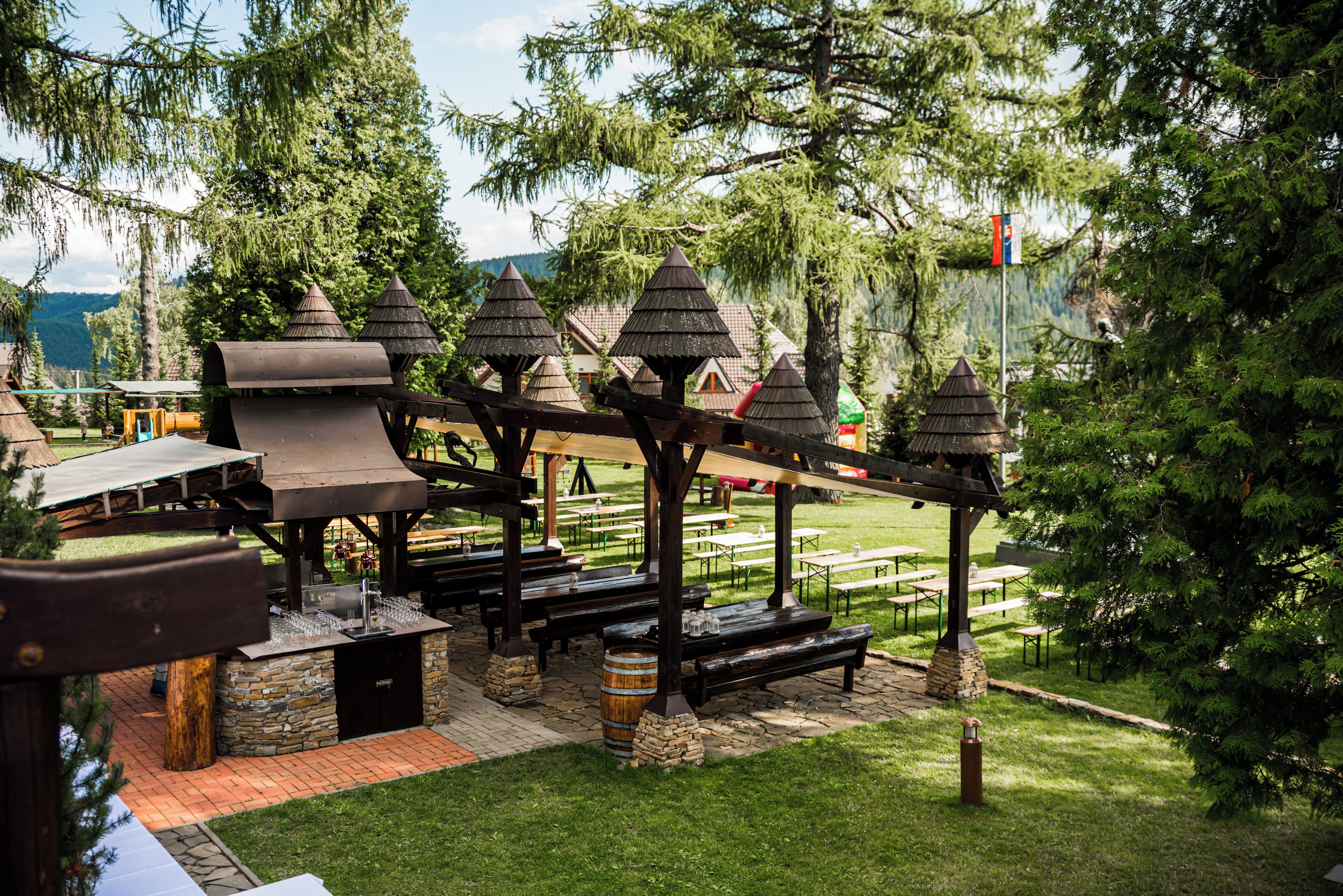 Aire de pique-nique/barbecue