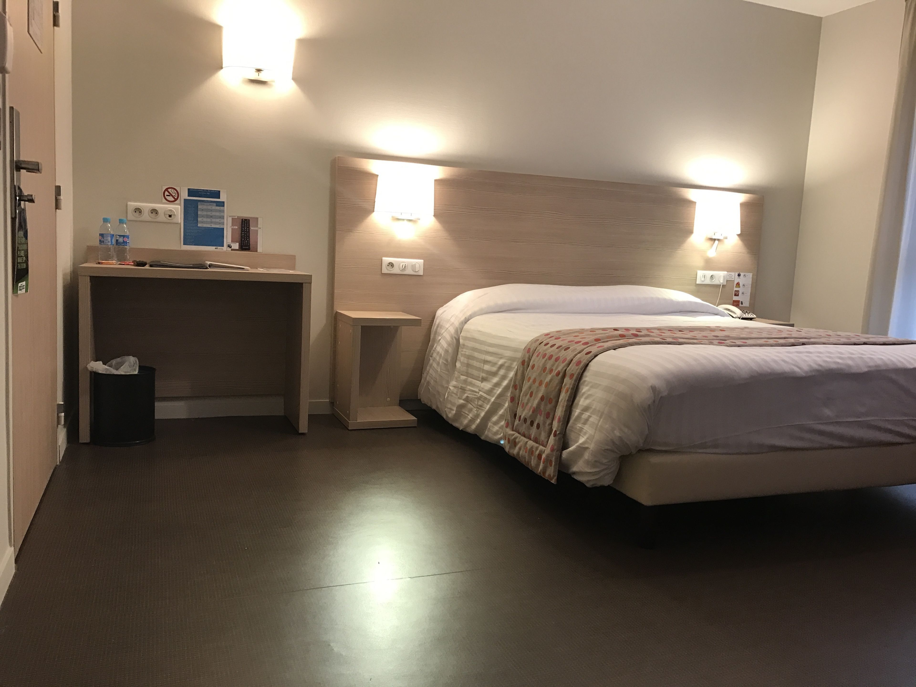 Premium bedding, desk, soundproofing, iron/ironing board