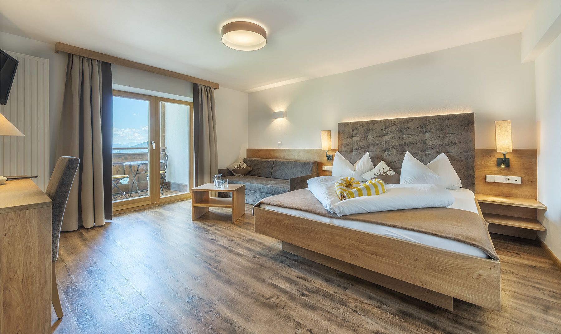 deluxe double room | in-room safe, desk, soundproofing, free cots/infant beds