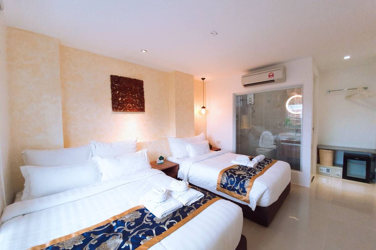 deluxe triple room | premium bedding, in-room safe, desk, blackout curtains