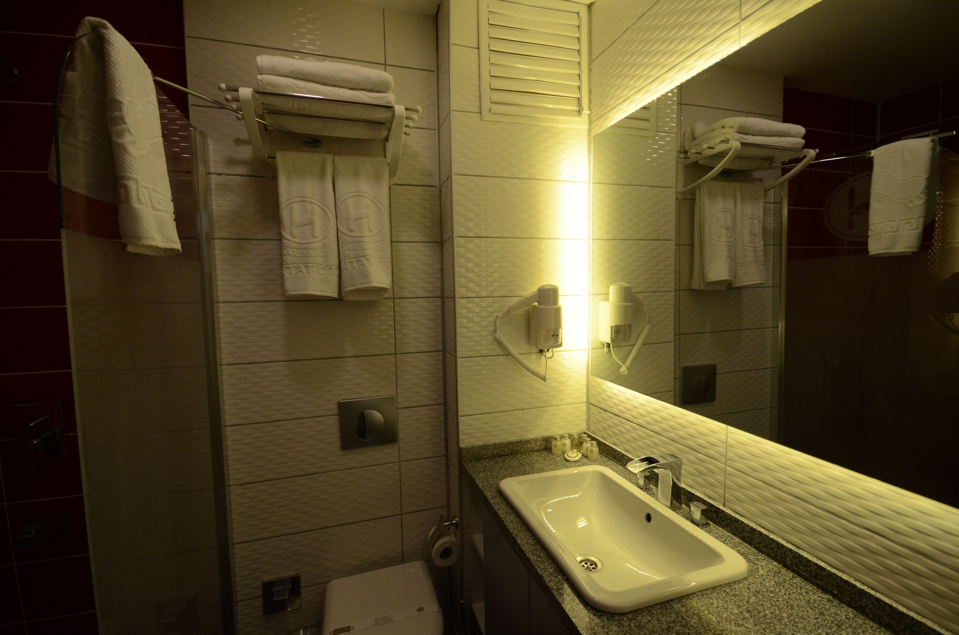 shower, free toiletries, hair dryer, bathrobes