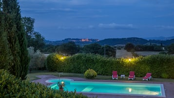 AuĂenpool, Sonnenschirme, LiegestĂŒhle