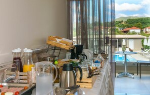 Daily buffet breakfast (EUR 10 per person)