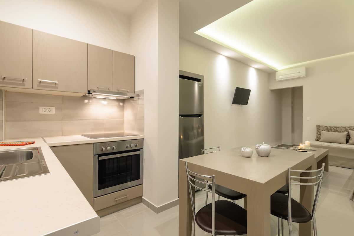 deluxe apartment, 2 bedrooms | private kitchen | fridge, microwave, electric kettle