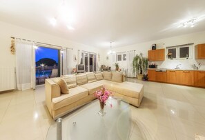 Apartment, 2 Bedrooms, Private Pool | Living area | TV - Parys Villas (Zakynthos)