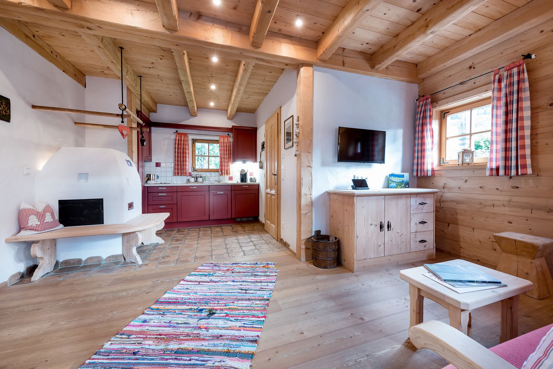 premium chalet, 2 bedrooms, terrace (private spa) | private kitchen