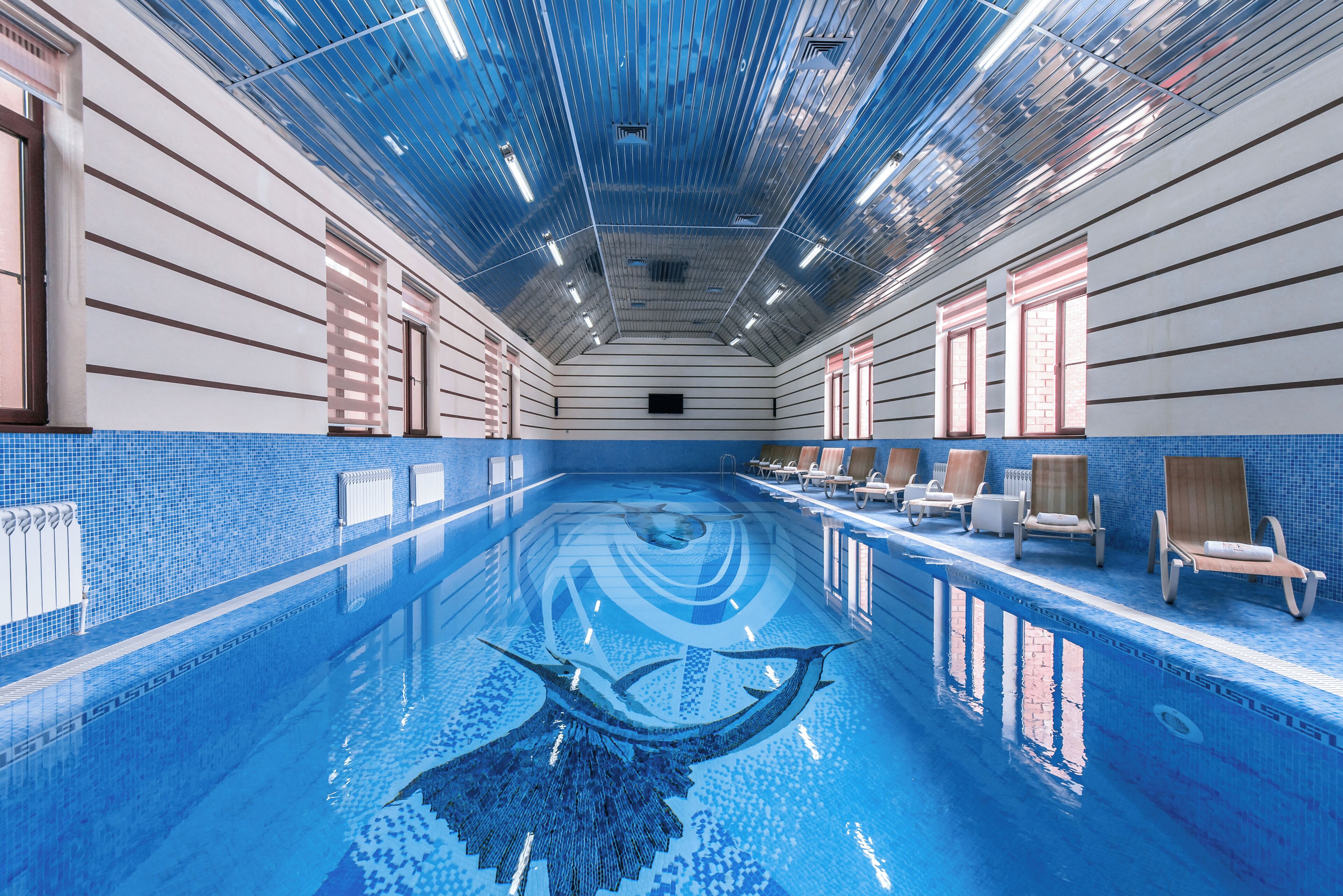 Indoor pool, outdoor pool