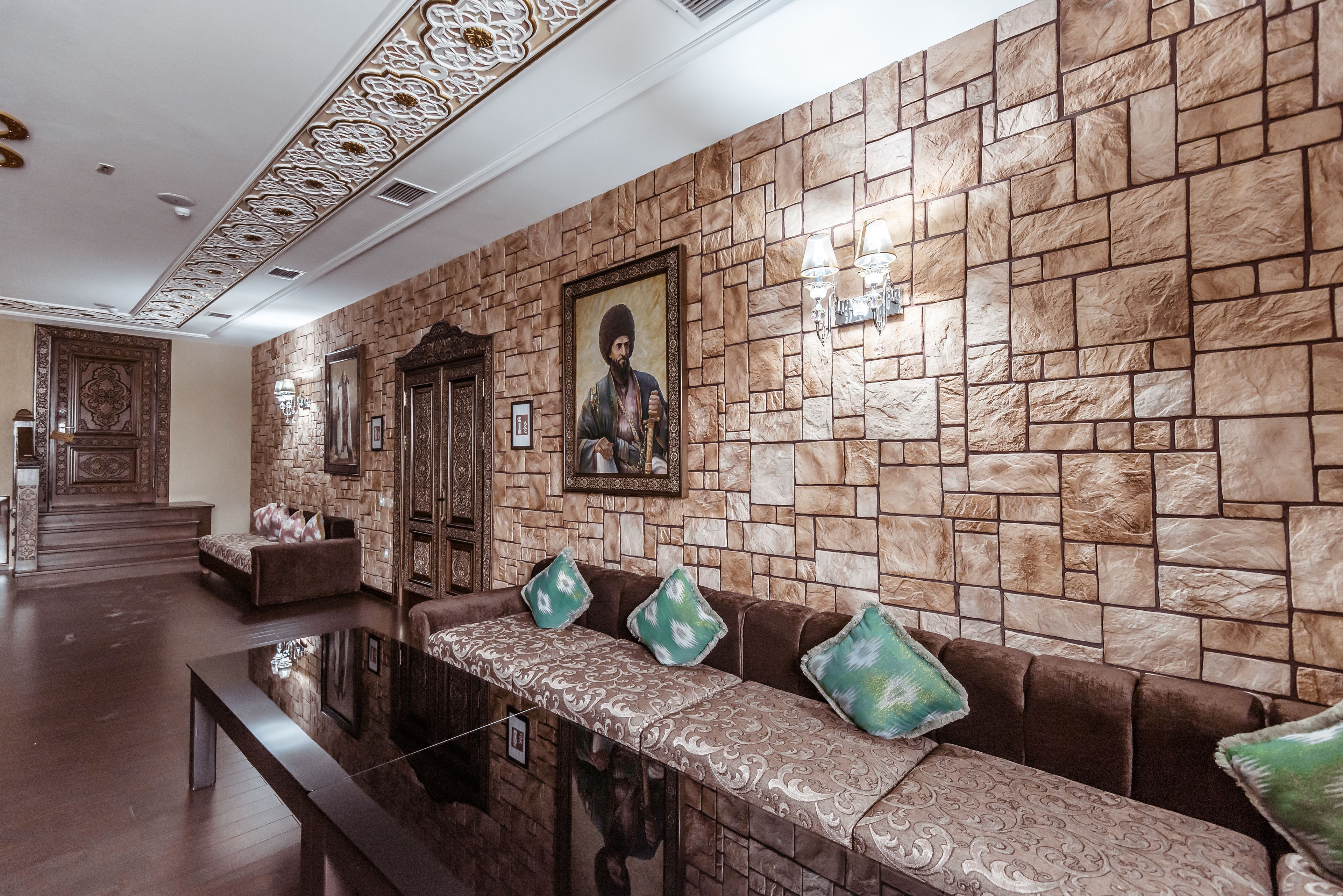 outdoor banquet area