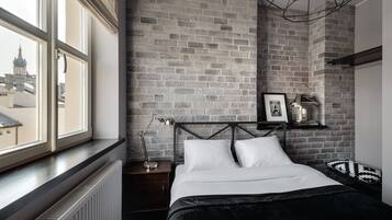 Apartment, 2 Bedrooms (Loft Grand) | Premium bedding, soundproofing, iron/ironing board, free WiFi