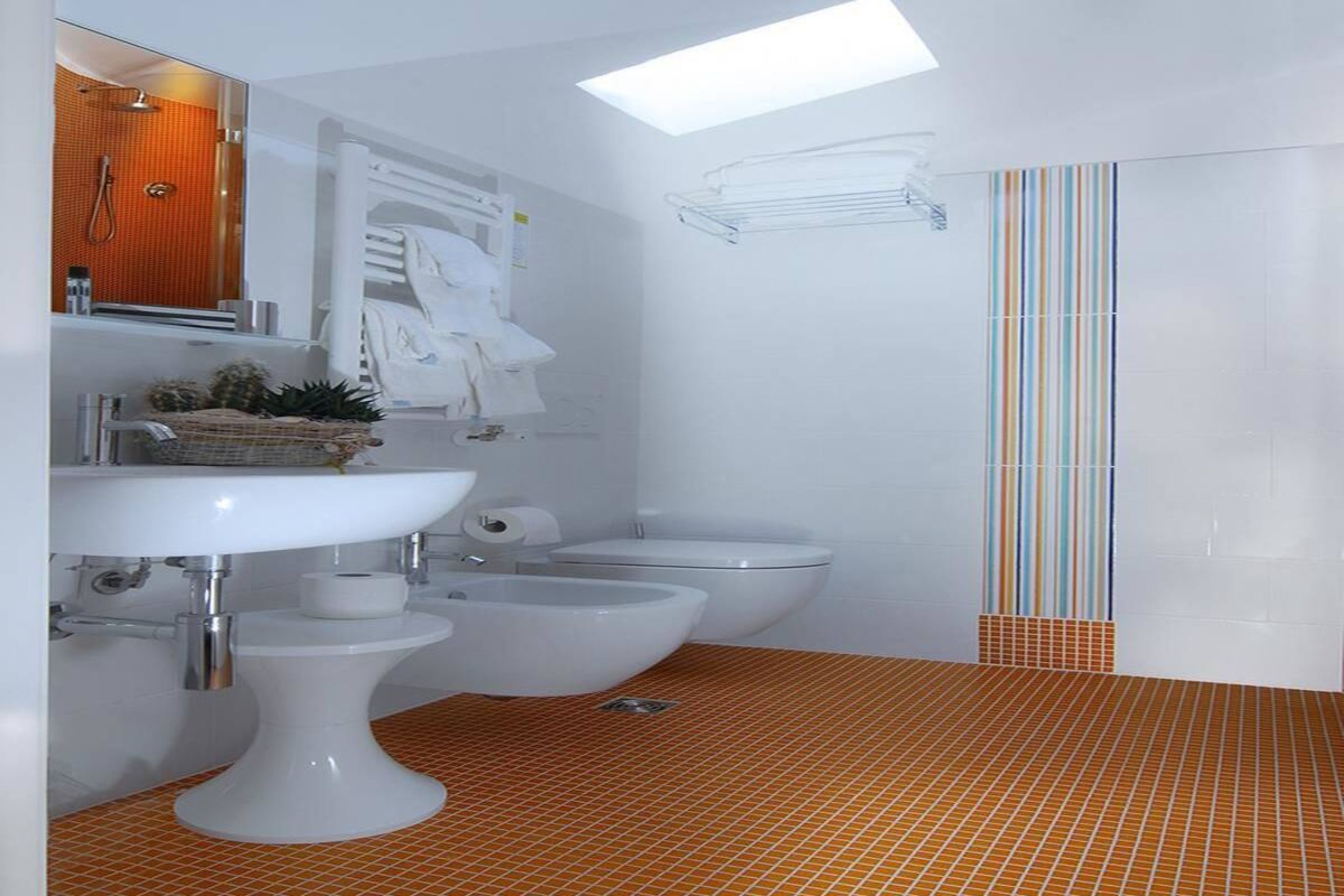 shower, free toiletries, hair dryer, bidet