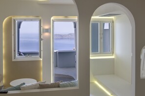 Suite, Jetted Tub, Ground Floor | Minibar, in-room safe, soundproofing, iron/ironing board - Andronikos Santorini (Santorini)