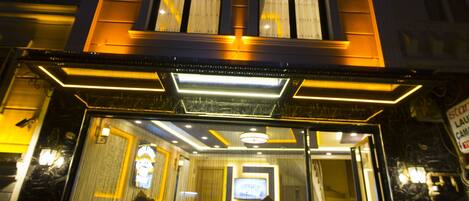 Front of property – evening/night