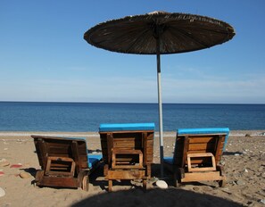 En la playa