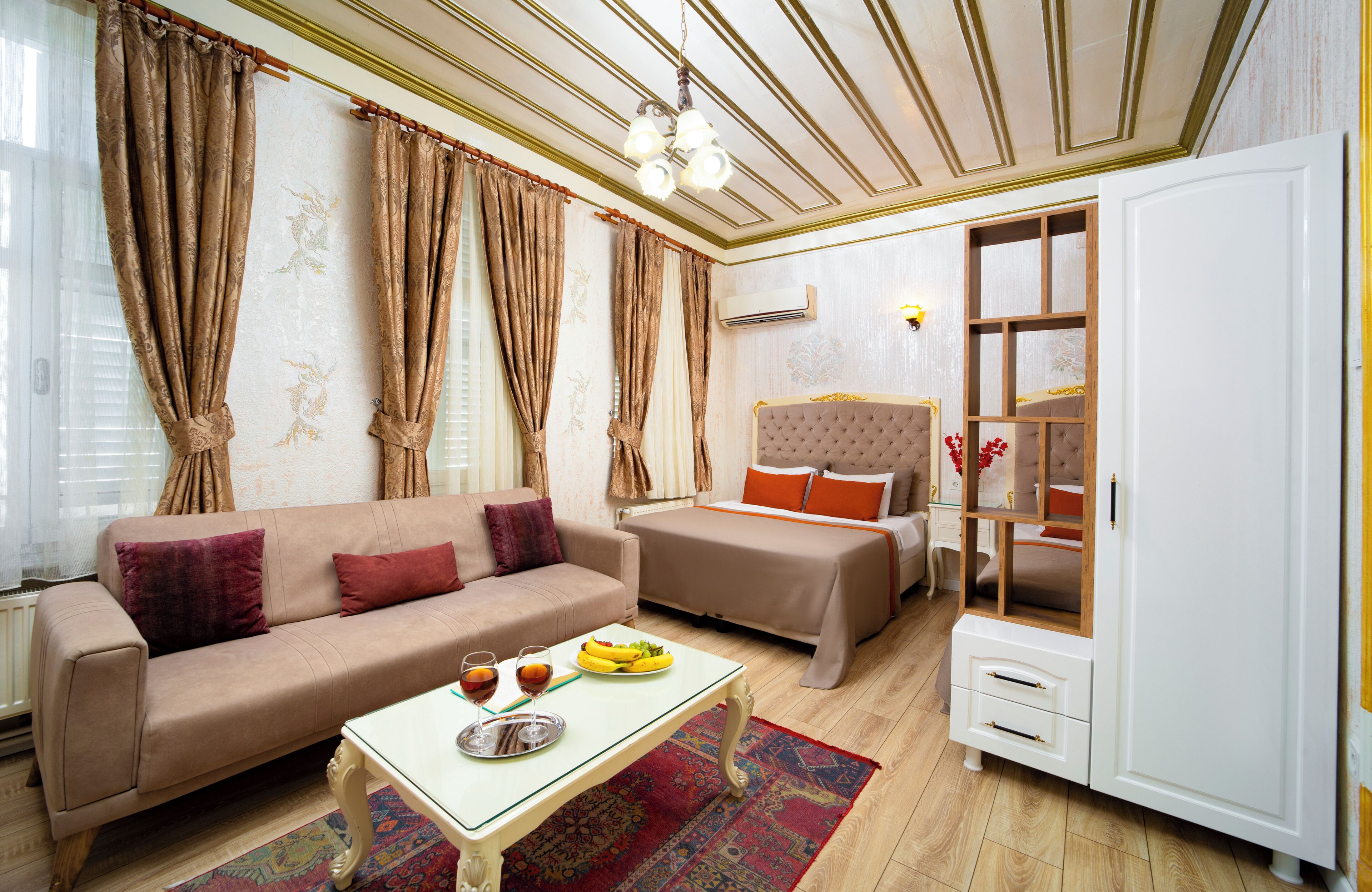 Suite estudio Deluxe, 1 habitación | Ropa de cama de alta calidad y minibar 