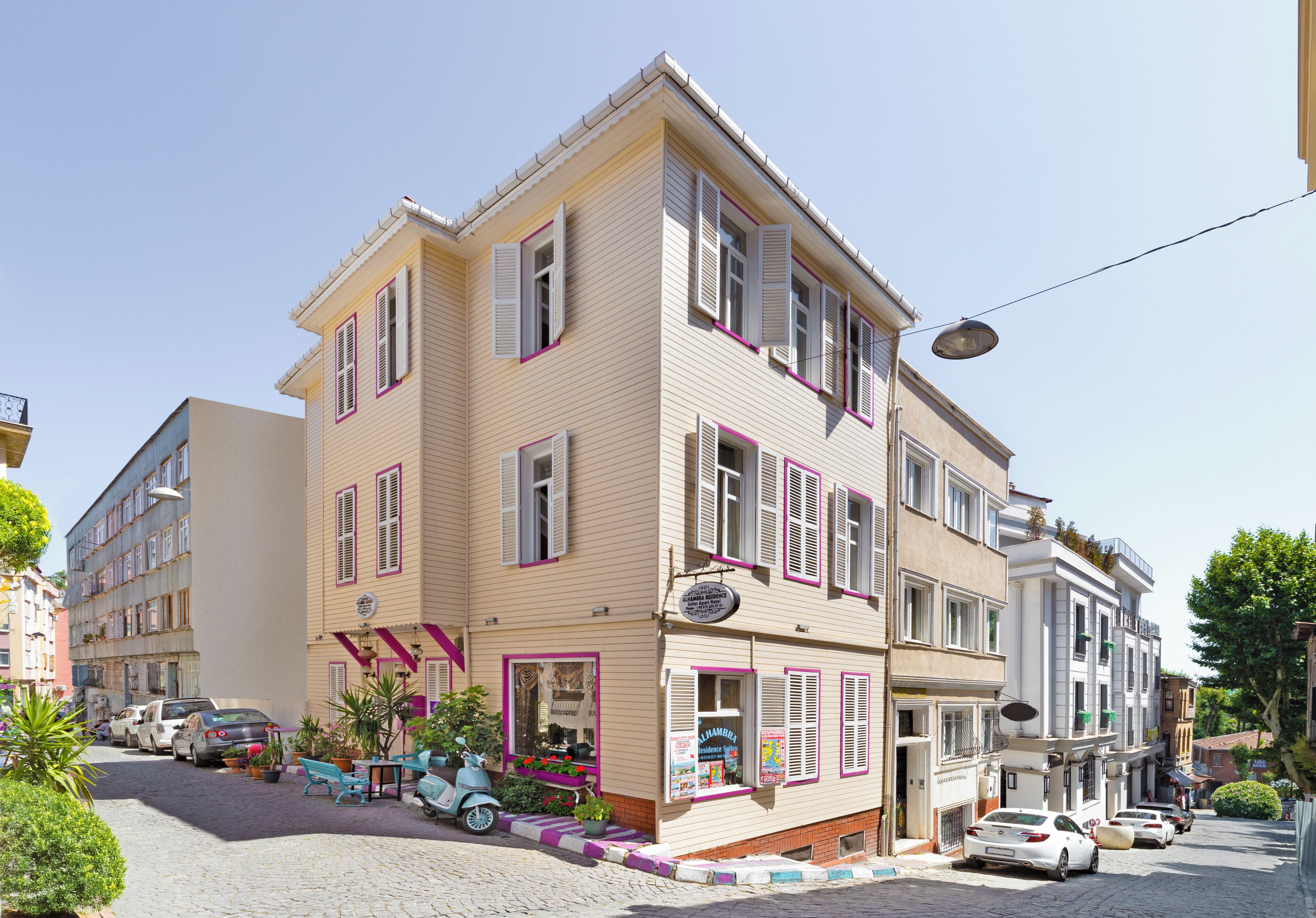 Voorkant van accommodatie