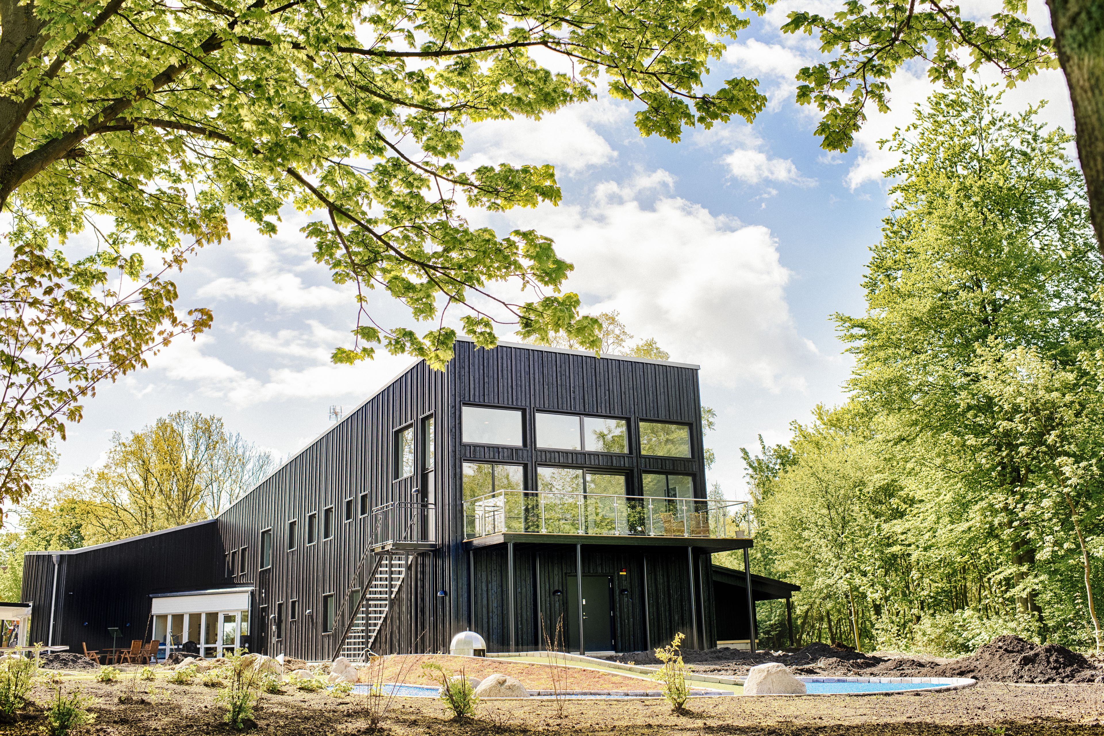 Overnatningsstedets facade