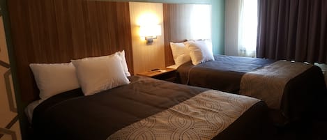 Standard Room, 2 Queen Beds | Premium bedding, desk, blackout drapes, iron/ironing board