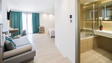 Superior Room, Pool View | Living area | 32-inch plasma TV with satellite channels, TV