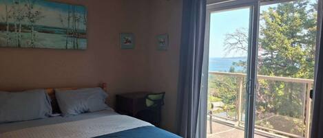 Chambre Standard, 1 grand lit, vue océan