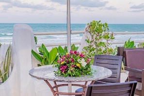 Outdoor wedding area